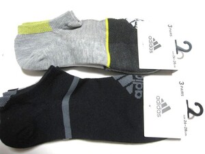 *送料無料*新品*アディダス*26-28㎝*スニーカーソックス3足×2*(3足/甲部分メッシュ)*adidas*