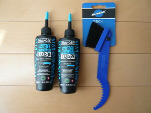 ★ Muc-Off マックオフ Wet Lube ウェットルブ 120ml ×2本 PARK TOOL パーク ツール SC-1 ギアクリーンブラシセット 3点セット