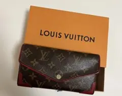 Louis Vuitton 長財布 ブラウン/レッド