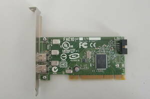 PCIバス 2ポート IEEE1394 カード ボード　内蔵用ポート付き　現状品　FAE10