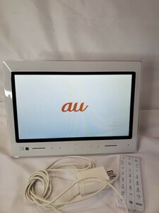 ★①au PHOTO-U TV ZTS12SWA ホワイト テレビ　デジタルフォトフレーム