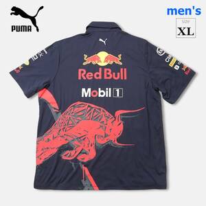 新品タグ付！レッドブルレーシングファン必見【 プーマ レッドブル (size XL) 】半袖ポロシャツ PUMA RBR Team ポロ 763265 スーパーGT F1 