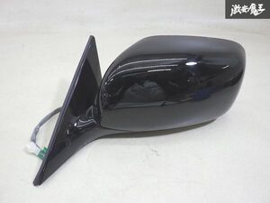 【動作点灯OK】 トヨタ 純正 UZS186 クラウン マジェスタ ドアミラー サイドミラー 左 左側 助手席側 8ピン 黒系ソリッド 棚13-1