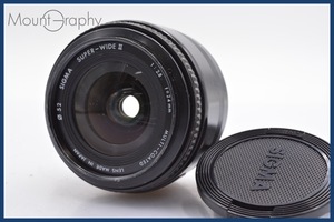 ★良品★ シグマ SIGMA SUPER-WIDE II 24mm F2.8 MULTI-COATED 前後キャップ付 キヤノンEF用(AF) ★完動品★ 同梱可 #sh924