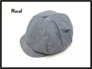 M 新品【Racal ラカル サイドプリーツキャスケット RL-12-520 Navy 帽子】