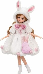 タカラトミー 『 リカちゃん ドレス LW-07 ふわモコしろうさぎ 』 着せ替え お人形 おままごと おもちゃ 3歳以上 玩具安