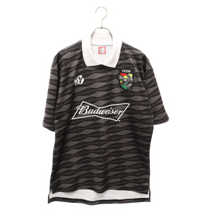 WASTED YOUTH ウェイステッドユース Budweiser Soccer Game Shirt バドワイザー サッカー ゲーム シャツ ブラック