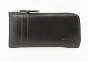 ◇【BALLY バリー】L字ファスナー長財布 ブラック