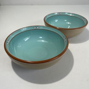 Noritake ノリタケ STONEWARE ストーンウェア BOULDER RIDGE 8674 ボウル 深皿 2個セット まとめて 陶器 食器 キッチン インテリア