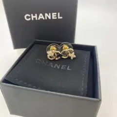 美品 シャネル CHANEL ココマーク パール ピアス 23K