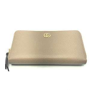 【中古】GUCCI ラウンドファスナー長財布 GGマーモント　グッチ[240017617966]