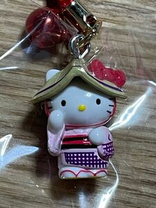 2003年 HELLO KITTY 富山限定 越中おわら キティ 根付け ご当地キティ