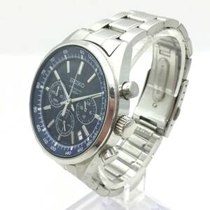 ○P249-163 SEIKO/セイコー CHRONOGRAPH クロノグラフ 100M 3針 Date デイト メンズ クォーツ 腕時計 6T63-00B0 