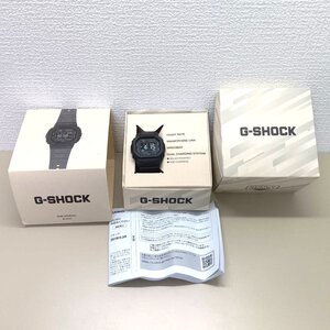 [9356-013] 【1円スタート】 G-SHOCK DW-H5600 BLACK 腕時計【中古 稼働品 充電ケーブル欠品】 ジーショック Bluetooth ソーラー