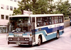 【 バス写真 Lサイズ 】 西鉄 懐かしのS型1987年式 ■ 8238福岡22か3868