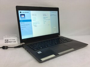 ジャンク/ TOSHIBA dynabook R63/DN PR6DNBA4447FD1 Intel Core i5-7300U メモリ8.19GB SSD256.06GB 【K01122】