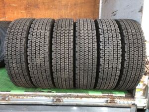 ★溝Good！★225/80R17.5 ブリヂストン W900 スタッドレス 2021年製3本/2022年製3本 計6本セット　1035-1-0