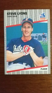 FLEER 1989年 502 STEVE LYONS シカゴ・ホワイトソックス