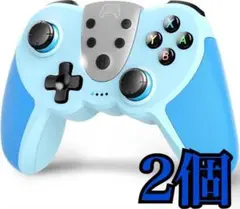 Switch コントローラー 2個セット ワイヤレス ジャイロセンサー ブルー