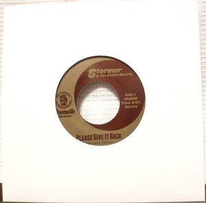 試聴 7inch. 強力ブレイク STORMER & THE STOLEN HEARTS / PLEASE GIVE IT BACK □KEB DARGE funk45 ノーザン soul R&B disco