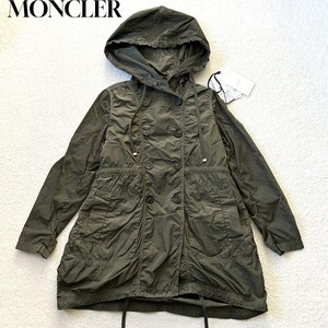 1円～新品同様 MONCLER モンクレール SARCELLE サルセル ライナー付 ダウンコート 0 サイズS カーキ