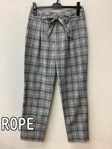 ロペ (ROPE) 白黒チェックパンツ ストレッチ サイズ38