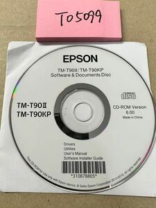 TO5099/中古品/EPSON TM-T9OⅡ/TM-T90KP Software &Documents VER6.0