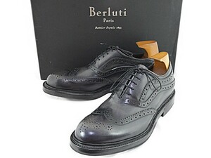 ベルルッティ 未使用品 ジェームス エリプス オックスフォード シューズ グッドイヤー メダリオン Berluti JAMES Ellipse 黒