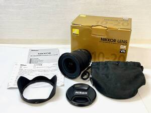 F6148i　美品　Nikon　AF-P DX NIKKOR　10-20mm　1:4.5-5.6G　VR　φ72　箱/付属品有　バーコードシール有　現状稼働品