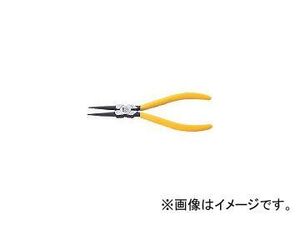 トップ工業/TOP スナップリングプライヤ穴用直爪 125mm 使用範囲12～25mm HS125(3598012) JAN：4975180531711