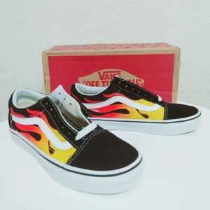 送料無料】未使用品VANS old skool flame 22cm バンズ オールドスクール フレイム フレーム old school ヴァンズ