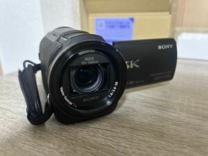 【中古】SONY FDR-AX30 ブラック デジタルビデオカメラ 【可動品】 ブラウン 茶 JVC f