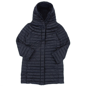 【本物保証】 超美品 モンクレール MONCLER ダウンジャケット リバーシブル ロング アウター ブラック 0 レディース