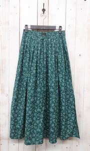 古着卸　ヨーロッパ仕入 ＊Vintage Tirol Tyrol Skirt 　ヴィンテージ　チロルスカート　40＊STRGFENEDER WEAR MAKER ＊グリーン系　花柄 