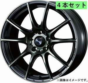 個人宅発送可能 ウエッズスポーツ WedsSport 18X8.5J +50 5穴 PCD114.3 WBC ホイール 4本セット SA-25R エスエーニーゴーアール (73745)