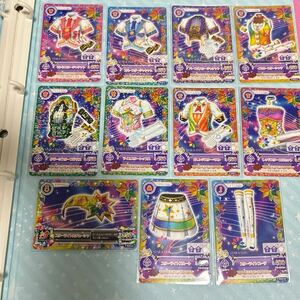 【希少 プロモ】アイカツ 格言バインダー付属カード 11枚 ピンクスタージャケット/レッド/グリーン　星宮いちご 神崎美月 藤堂ユリカ 