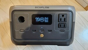 ポータブル電源 EcoFlow RIVER　256Wh キャンプ アウトドア