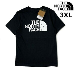 1円～!売切!【正規新品】THE NORTH FACE◆W S/S HALF DOME TEE 半袖 Tシャツ US限定 ビッグロゴ 男女兼用 ハーフドーム(3XL)黒 180902-13