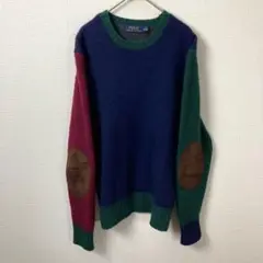 651 POLO RALPH LAUREN エルボーパッチ ニットセーター