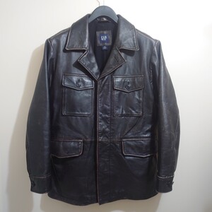 ★新品同様★GAP　ギャップM-65型レザージャケット　size Ｍ　フィールドジャケット