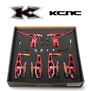 ◆ KCNC ◆ VB6 set / VB6 LEVERS + VB6 BrakeArms / RED / ブレーキレバー + Vブレーキアーム フルセット 赤