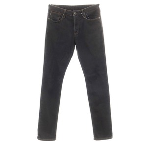 【中古】アルマーニ ジーンズ ARMANI JEANS ジャージー デニムパンツ ジーンズ ブラック系【サイズ29】