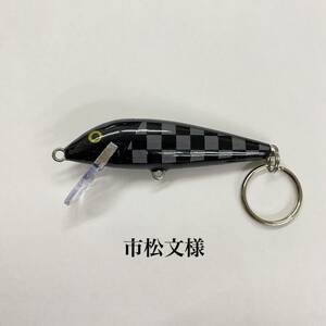 ★ラパラ 2022年 限定 CD7キーリング 黒（市松文様）★ラスト1個 Rapala キーホルダー