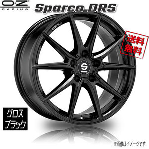 OZレーシング OZ Sparco DRS グロスブラック 18インチ 5H112 8J+48 4本 73 業販4本購入で送料無料