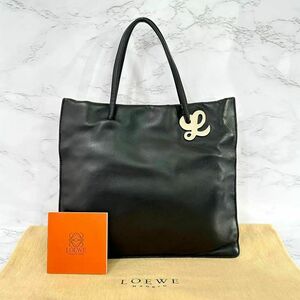 ロエベ LOEWE ハンドバッグ オールド ヴィンテージ ブラック レザー g00465