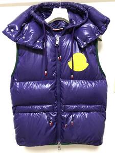 MONCLER LORENT GILET 4 XL モンクレール ダウンベスト ビッグ ワッペン フード モンクレールジャパン ダウン ベスト ジャケット