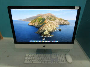 【1円スタート！】apple iMac Late2013 Model:A1419 27インチ Quad-Core i5 3.4GHz メモリ8GB/HDD1TB/Catalina 10.15.7 管理番号I-326