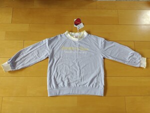 新品 トレーナー ニコプチスクール 140 淡藤色 ふじ色