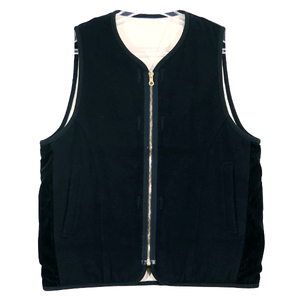 VISVIM ビズビム 18AW WAONA DOWN VEST(W/LI NEP TWEED) 118205013026 ヴィズヴィム ワオナ ダウン ベスト ネイビー トップス