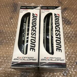 【335新品未使用】ブリヂストン BRIDGESTONE エクステンザ EXTENZA RBC7025 ブラック色 700×25C 2本セット